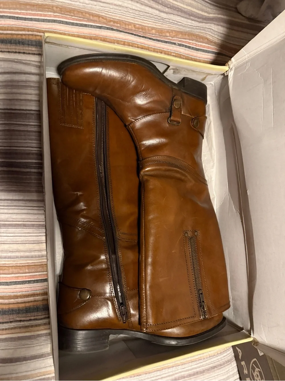 Cathy Jean Brown Leather Over-the-Knee Boots